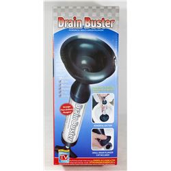 NEW! DRAIN BUSTER, POWERFUL DRAIN PLUNGER