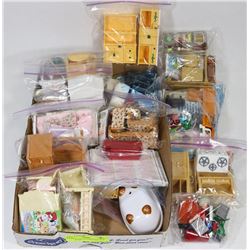 FLAT OF "CALICO CRITTERS" MINI FURNITURE.