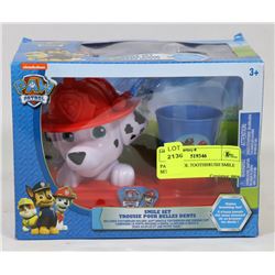PAW PATROL TOOTHBRUSH SMILE SET.
