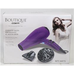 CONAIR BOUTIQUE HAIR DRYER.