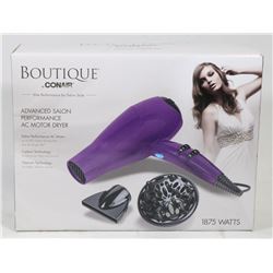 CONAIR BOUTIQUE HAIR DRYER.