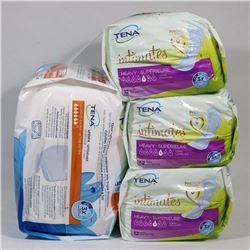 4 PACKS OF TENA  BLADDER PROTECTION AIDS