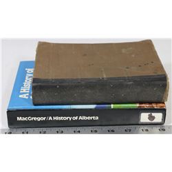 2 BOOKS, HISTORY OF ALBERTA 1979, UNIVERSAL