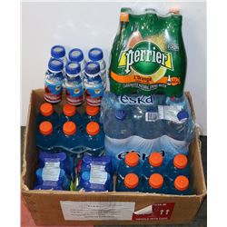 LARGE BOX OF ASSORTED DRUG STORE CLOSURE DRINKS