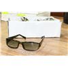 Image 1 : BOX OF DESIGNER DARK OLIVE GREEN SUNGLASSES