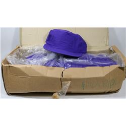 24 NEW PURPLE BASEBALL CAPS.