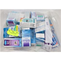 BAG OF ASSORTED EYE DROPS