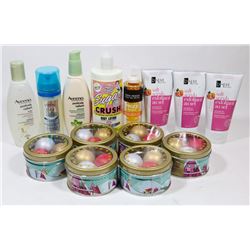 BAG OF ASSORTED LIP BALMS & MOISTURIZER