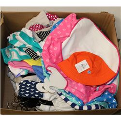 BOX OF ASSORTED NEW KIDS CLOTHES