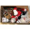 Image 1 : BOX OF ASSORTED WINTER DECORATIONS AND MORE
