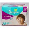 Image 1 : BOX OF 60 PAMPERS CRUISERS SIZE 5 DIAPERS