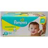 Image 1 : BOX OF 84 PAMPERS SWADDLERS SIZE 2 DIAPERS