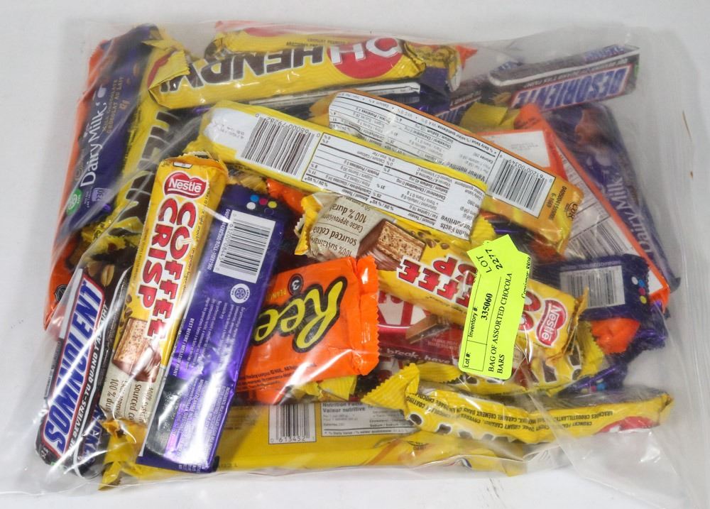 BAG OF ASSORTED CHOCOLATE BARS