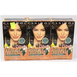 LOT OF 3 CLAIROL HAIR COLOUR