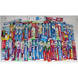 BAG OF ASSORTED TOOTHBRUSHES