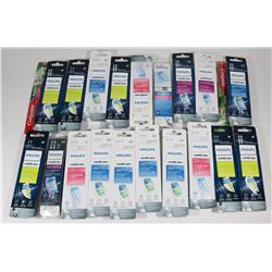 BAG OF ASSORTED TOOTHBRUSH REPLACEMENT HEADS
