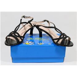 DE BLOSSOM COLLECTION BLACK SPARKLE LADY'S SHOES