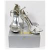 Image 1 : CELESTE SILVER LADY'S SIZE 7 SHOES, STYLE MAY-02