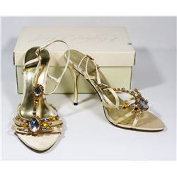 HIGHEST HEEL COLLECTION CHAMPAGNE SATIN LADY'S