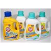 Image 1 : LOT OF 4 ASSORTED ARM & HAMMER LAUNDRY DETERGENT