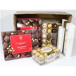 FLAT OF ASSORTED NEW CHOCOLATE.