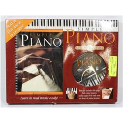 SIMPLY PIANO, 80-PAGE BOOK & DVD WITH
