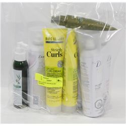 BAG OF HAIR CREAM & DRY SHAMPOO.