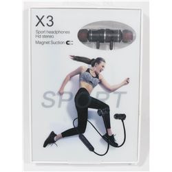 X3 WIRELESS SPORT HEADPHONES