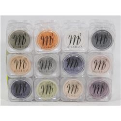 12 ALL DIFFERENT MICABELLA EYE SHADOW SHIMMER