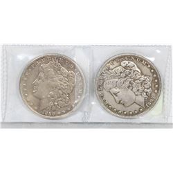 LOT OF TWO REPLICA MORGAN SILVER DOLLARS
