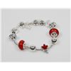 Image 1 : NEW! PANDORA STYLE MAPLE LEAF CHARM BRACELET
