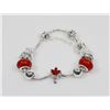 Image 1 : NEW! PANDORA STYLE MAPLE LEAF CHARM BRACELET