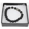 Image 1 : NEW! "OWL" NATURAL LAVA STONE BEADS BRACELET