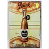Image 1 : NEW 12" X 8" DRINK ORANGE BEVERAGES METAL SIGN