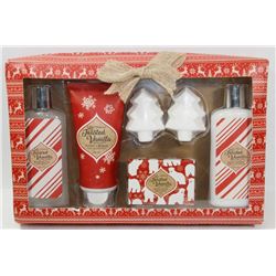 TOASTY VANILLA FLAVORED GIFT SET.