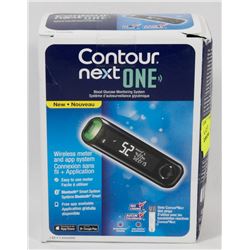 CONTOUR NEXT ONE BLOOD GLUCOSE MONITOR.