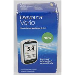 ONE TOUCH VERIO BLOOD GLUCOSE MONITOR.