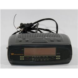 WESTINGHOUSE CLOCK WITH BATTERY BACKUP