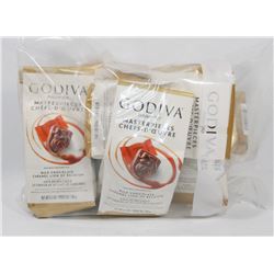 BAG OF ASSORTED GODIVA CHOCOLATES.