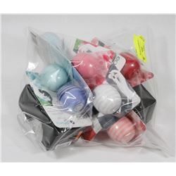 BAG OF ASSORTED LIP BALMS.