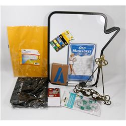 OFFICE / COLLECTIBLE LOT W/ A WHITE BOARD WORD