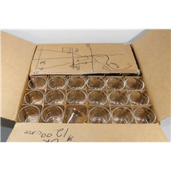 12 DOZEN TEALIGHT HOLDERS/OYSTER COCKTAIL GLASSES