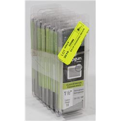 8 NEW PACKS OF FINISHING BRADS