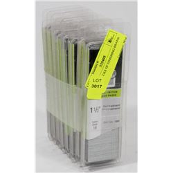 8 NEW PACKS OF FINISHING BRADS