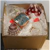 Image 1 : BOX OF NEW DECORATIONS, TEA LIGHT HOLDERS AND
