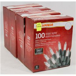 4 BOXES OF SYLVANIA MINI LIGHTS