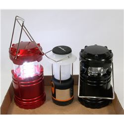 LOT OF 3 EDDIE BAUER 100 LUMEN CAMP LANTERNS