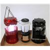 Image 1 : LOT OF 3 EDDIE BAUER 100 LUMEN CAMP LANTERNS