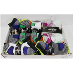 FLAT OF NEW 36 PAIRS OF ANKLE