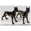 Image 1 : SET OF 2 PORCELAIN STATUE GREYHOUNDS